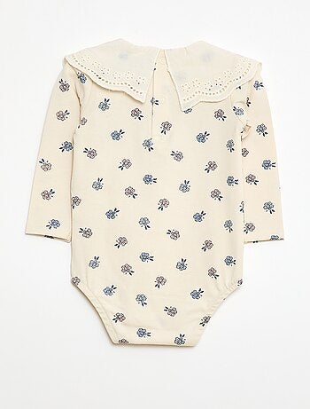 Body con colletto alla Claudine