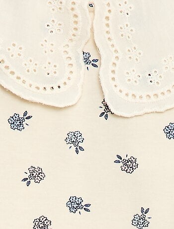 Body con colletto alla Claudine