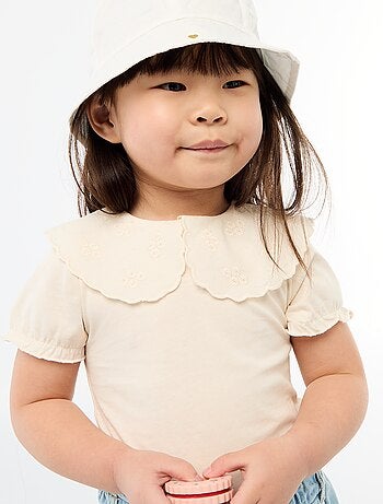 Body con colletto alla Claudine