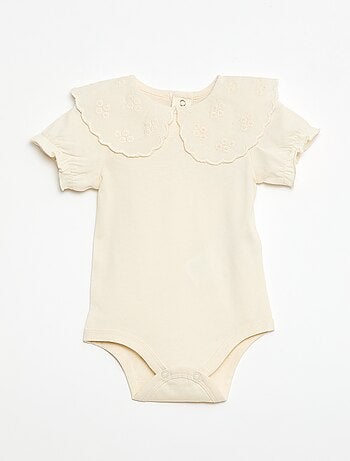 Body con colletto alla Claudine