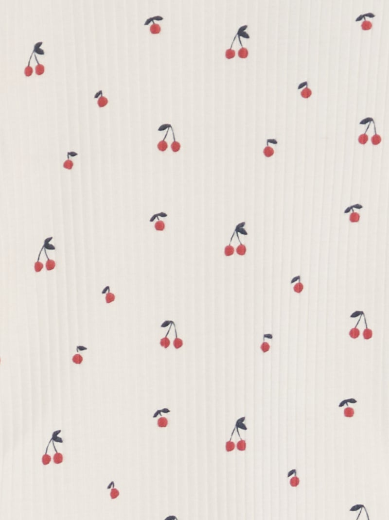 Body con colletto arricciato BIANCO - Kiabi