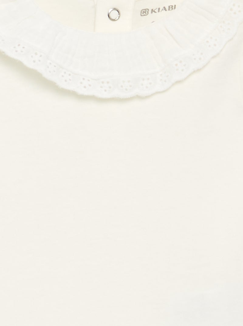 Body con colletto Bianco - Kiabi