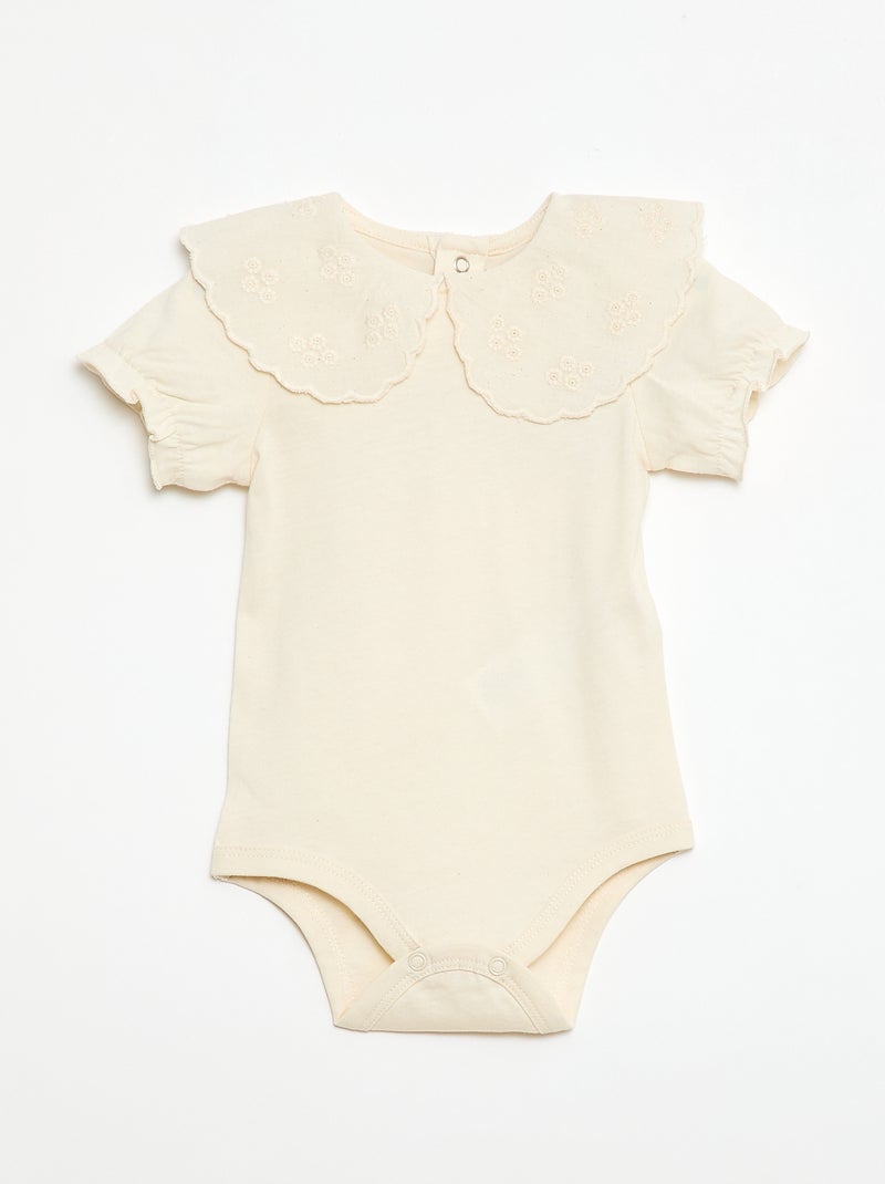 Body con colletto Claudine Bianco - Kiabi