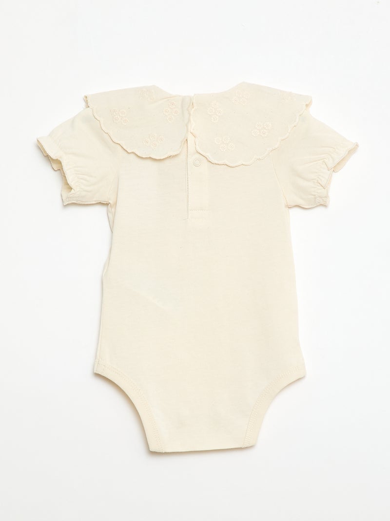 Body con colletto Claudine Bianco - Kiabi