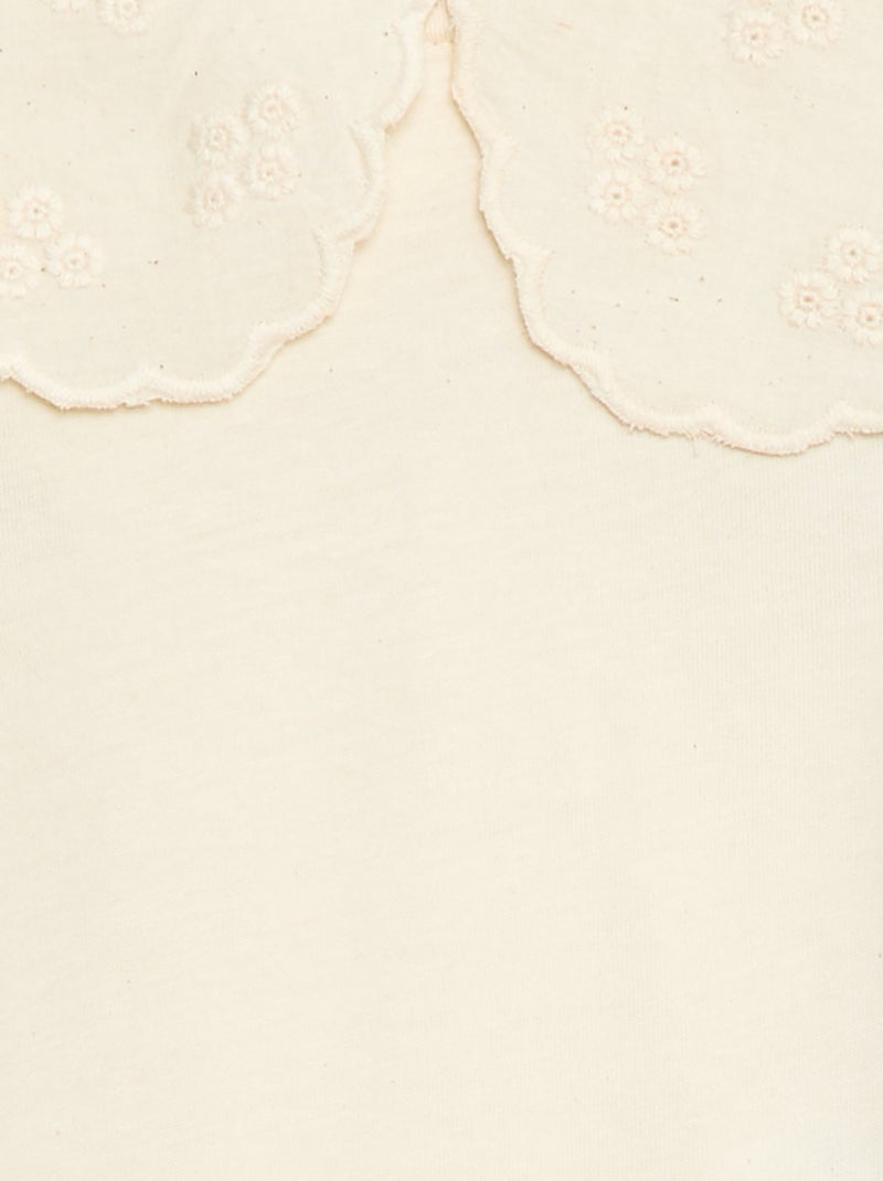 Body con colletto Claudine Bianco - Kiabi