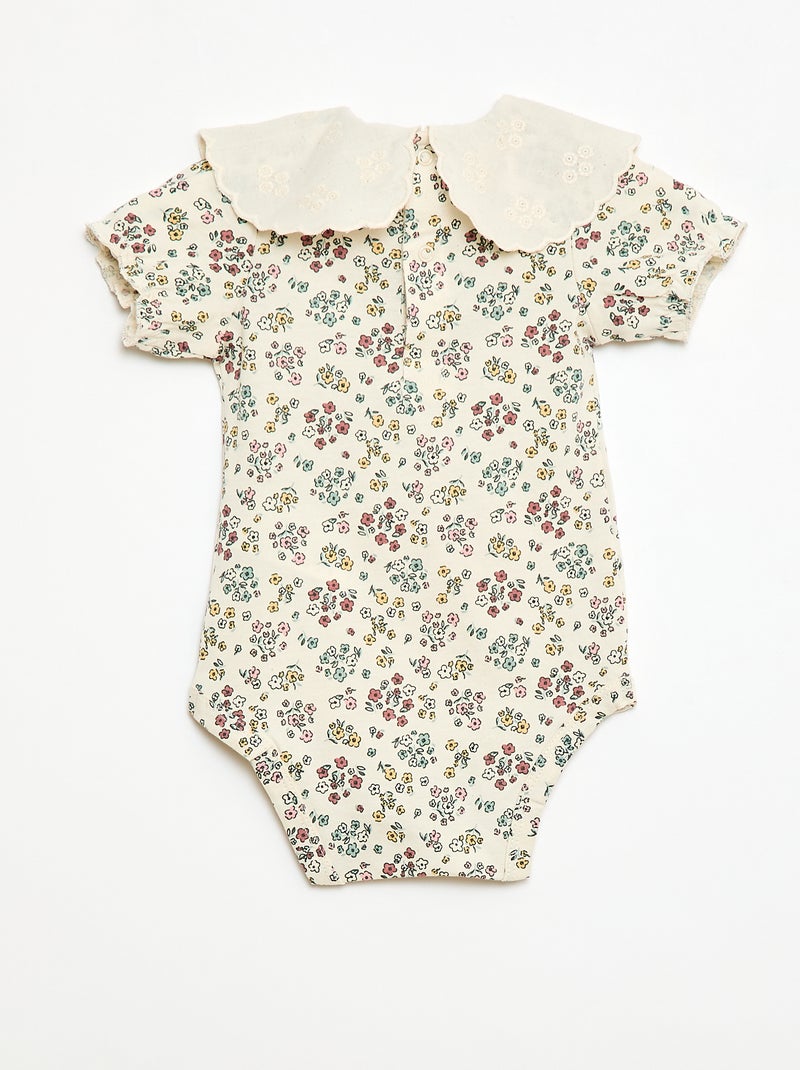 Body con colletto Claudine Bianco - Kiabi