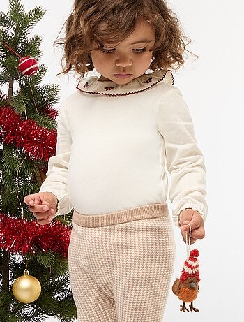 Body con colletto Claudine e maniche lunghe