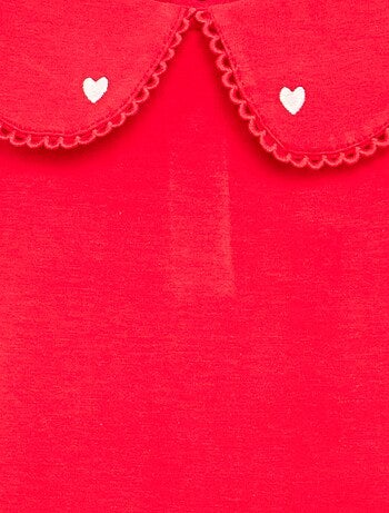 Body con colletto fantasia