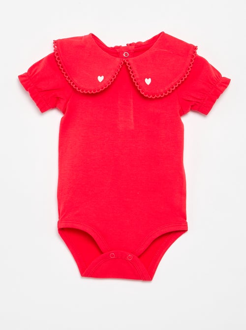 Body con colletto fantasia - Kiabi