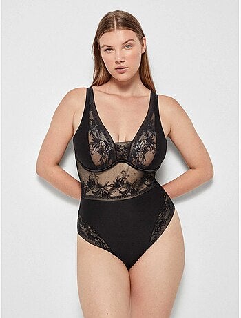 Body con ferretto e coppe in schiuma ultraleggera