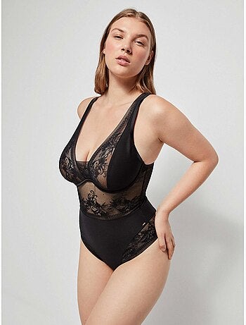 Body con ferretto e coppe in schiuma ultraleggera