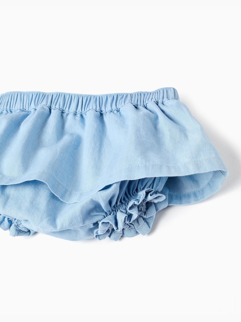 Body con motivo + gonna in jeans Blu chiaro - Kiabi