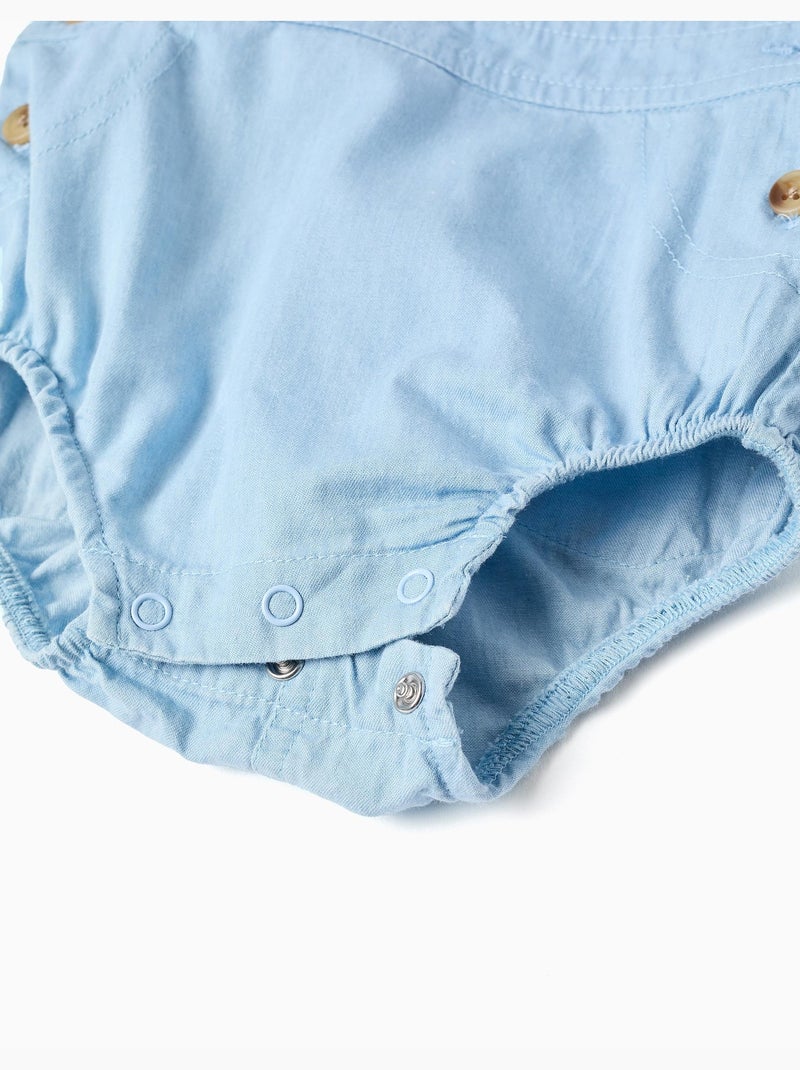 Body con motivo + salopette in jeans Blu chiaro - Kiabi