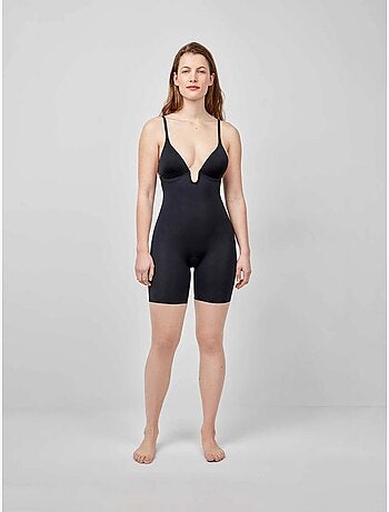 Body con pantaloni e scollatura estrema