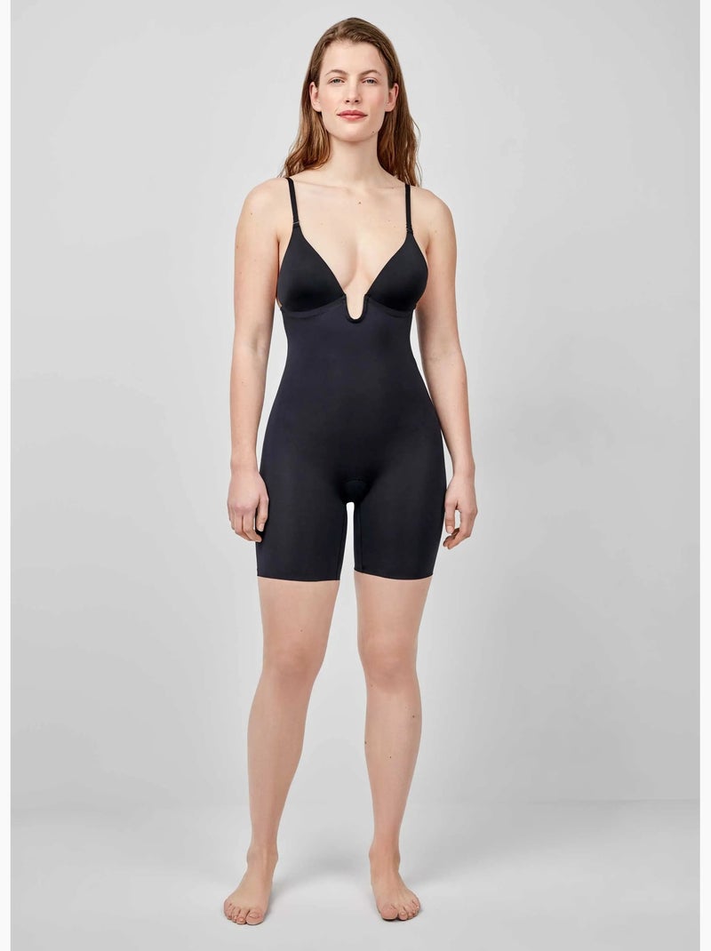 Body con pantaloni e scollatura estrema Nero - Kiabi