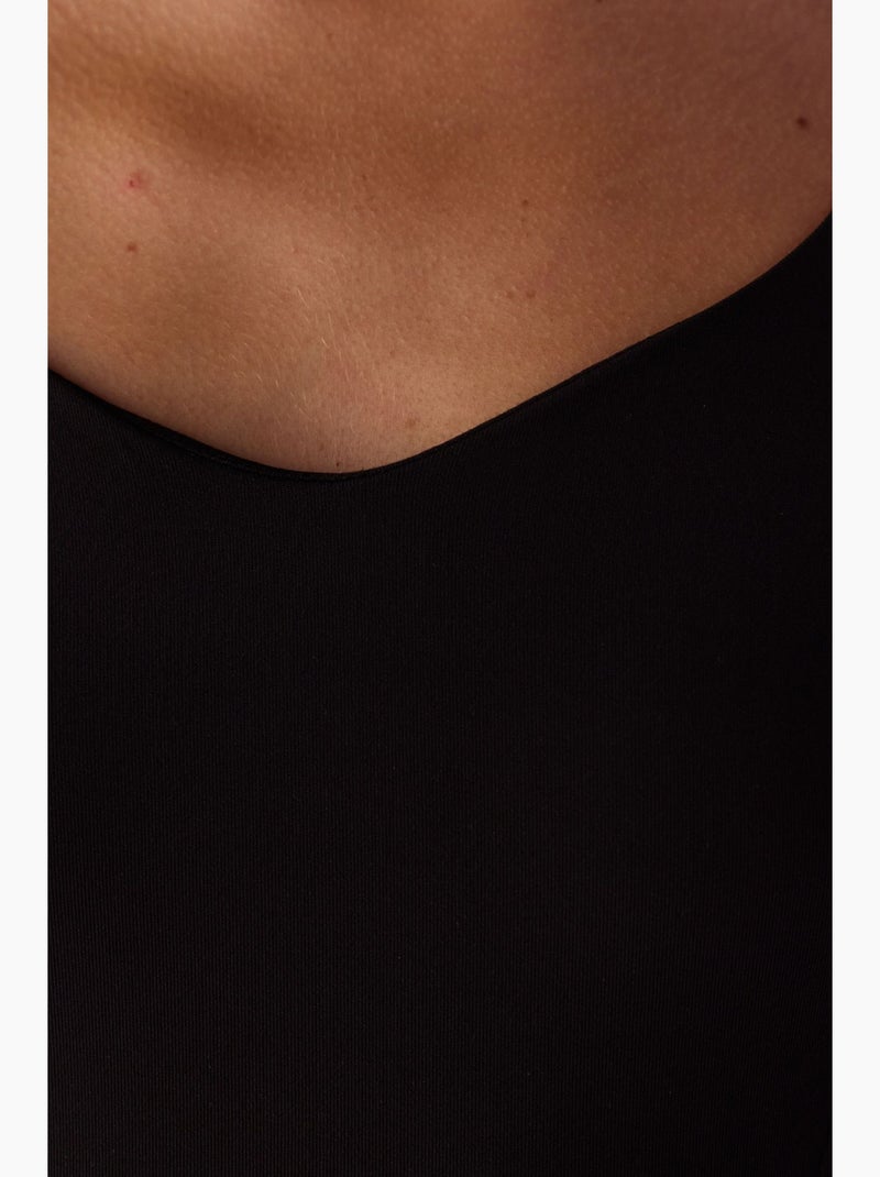 Body con scollo a cuore e maniche lunghe penti Nero - Kiabi