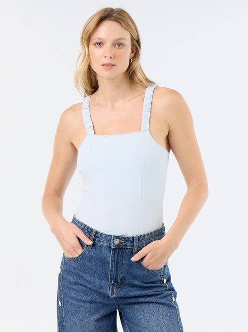 Body con spalline elasticizzate - Kiabi Body con spalline elasticizzate - Kiabi