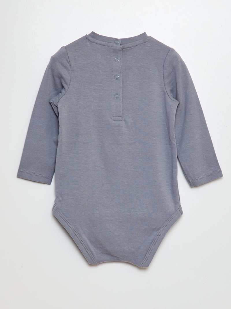 Body con stampa in rilievo BLU - Kiabi