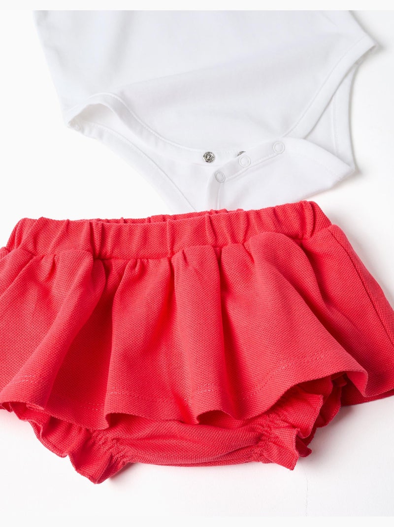 Body con stampa Minnie + gonna Rosso - Kiabi
