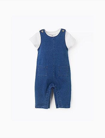 Body con stampa + tuta in denim