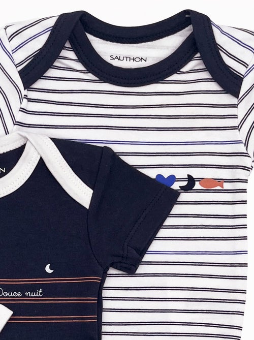 Body da neonato a maniche corte set di 3 - sauthon - Kiabi Body da neonato a maniche corte set di 3 - sauthon - Kiabi