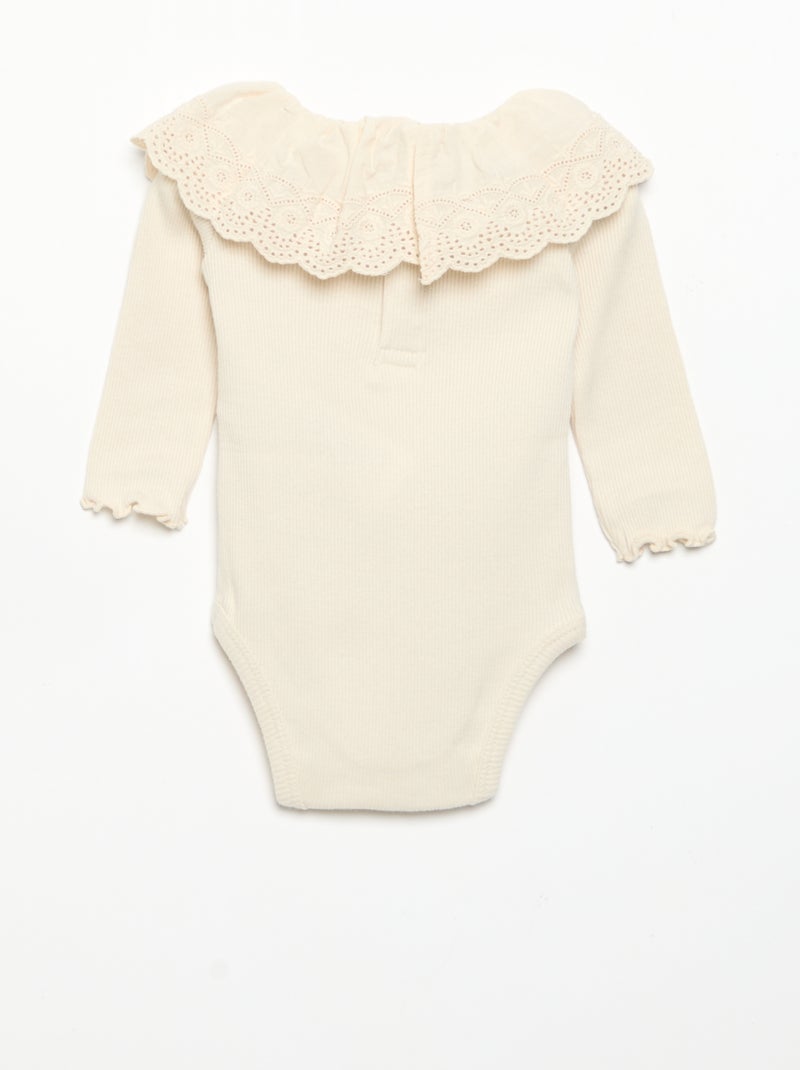 Body 'Disney' con colletto ricamato Bianco - Kiabi
