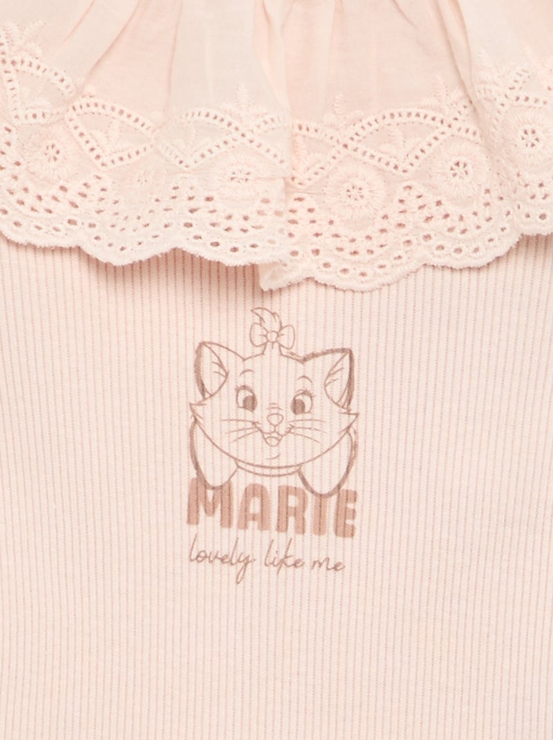 Body "Disney" con colletto ricamato Rosa - Kiabi