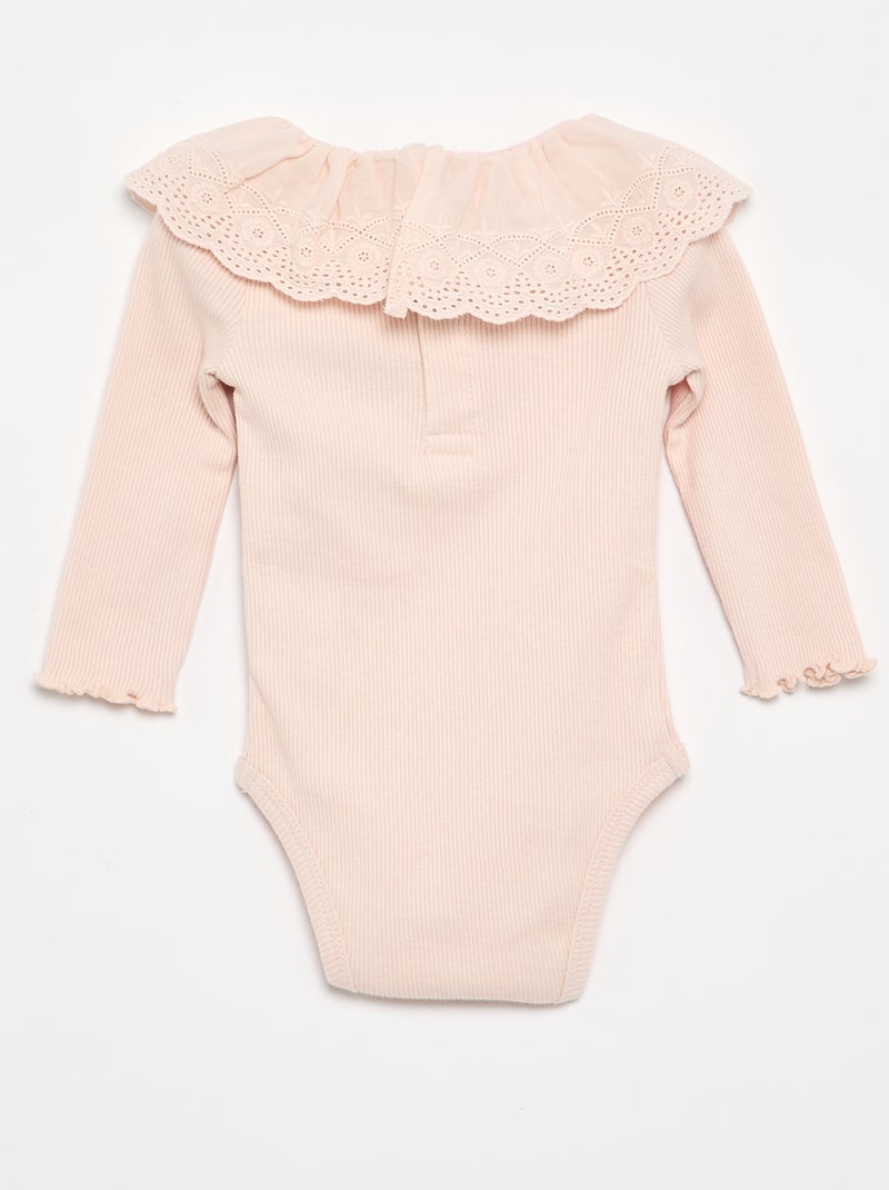 Body "Disney" con colletto ricamato Rosa - Kiabi