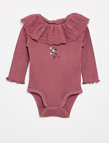 Body "Disney" con colletto ricamato