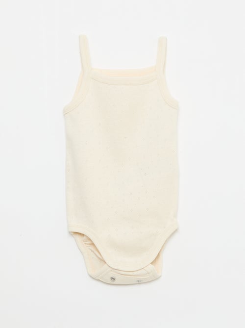 Body evolutivi con spalline - set da 3 - Kiabi