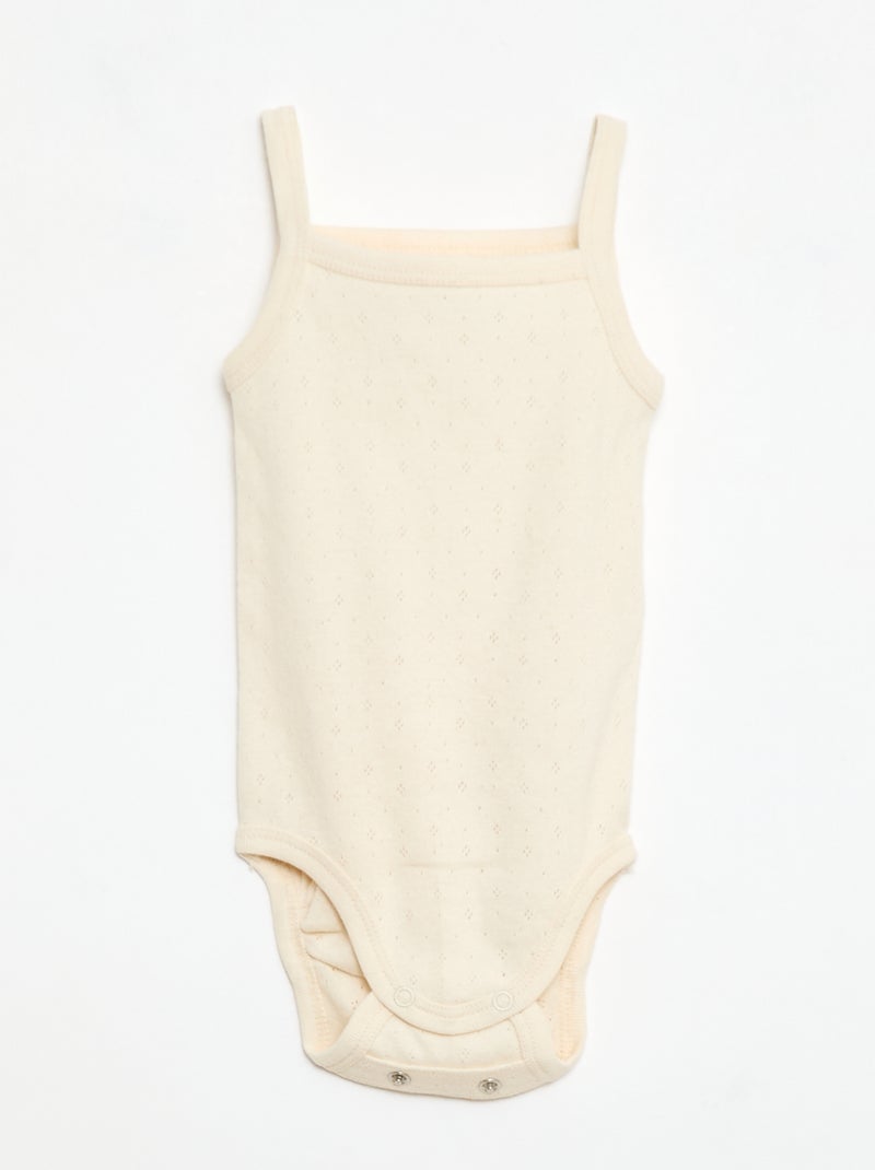 Body evolutivi con spalline - set da 3 Rosa - Kiabi