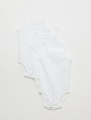 Body evolutivi con spalline - set di 3