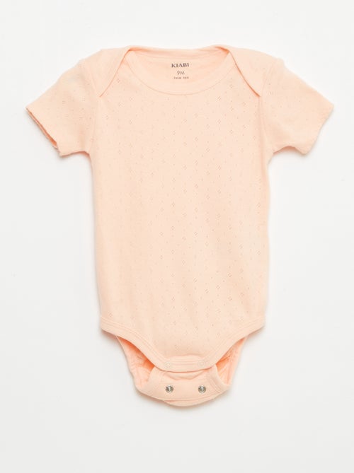 Body evolutivo in maglia tinta unita - Set da 3 - Kiabi