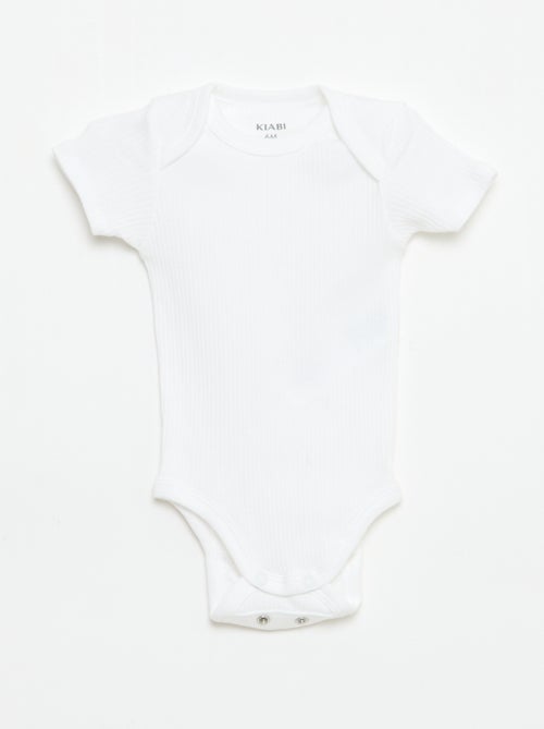 Body evolutivo in maglia tinta unita - Set da 3 - Kiabi