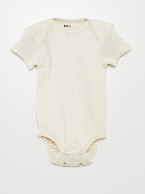 Body evolutivo in maglia tinta unita - Set da 3 - Kiabi