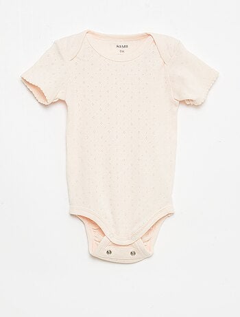 Body evolutivo in tessuto tinta unita - Set di 3
