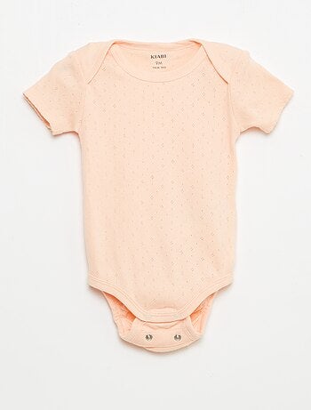 Body evolutivo in tessuto tinta unita - Set di 3