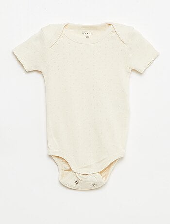Body evolutivo in tessuto tinta unita - Set di 3