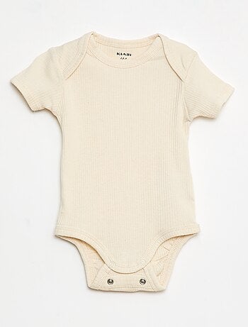 Body evolutivo in tessuto tinta unita - Set di 3