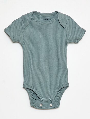 Body evolutivo in tessuto tinta unita - Set di 3