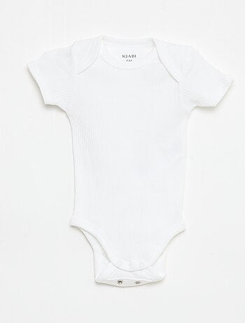 Body evolutivo in tessuto tinta unita - Set di 3