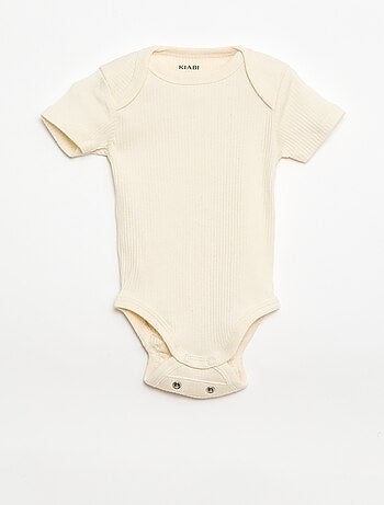 Body evolutivo in tessuto tinta unita - Set di 3