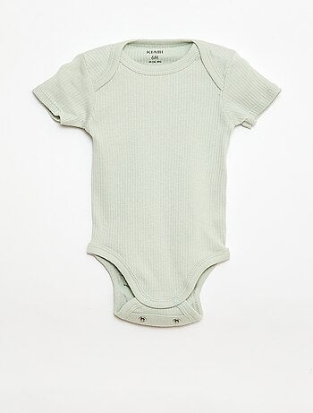 Body evolutivo in tessuto tinta unita - Set di 3