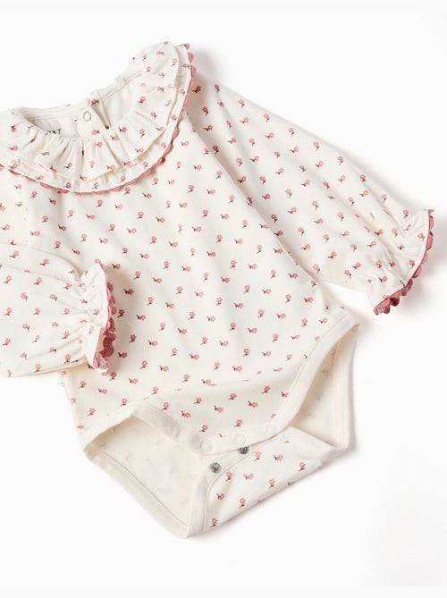 Body floreale + abito a salopette - Kiabi