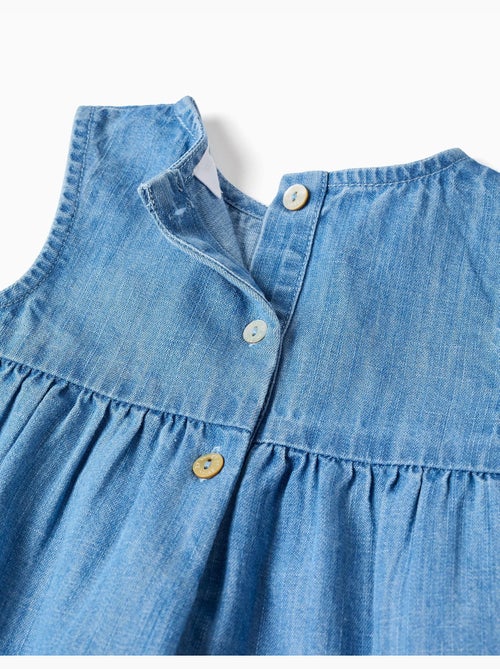 Body in cotone + abito in denim senza maniche - Kiabi