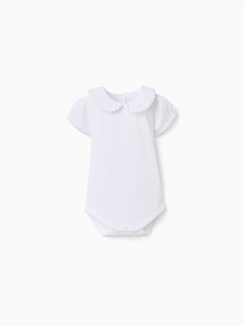 Body in cotone con colletto Peter Pan - Kiabi
