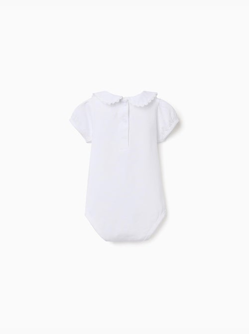 Body in cotone con colletto Peter Pan - Kiabi