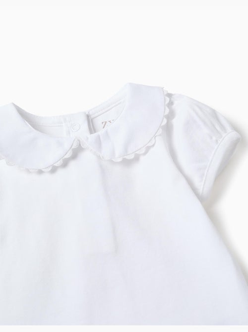 Body in cotone con colletto Peter Pan - Kiabi