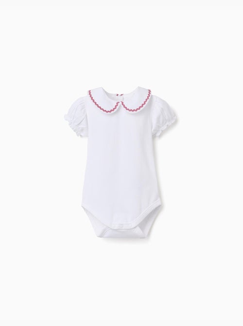 Body in cotone con colletto Peter Pan - Kiabi