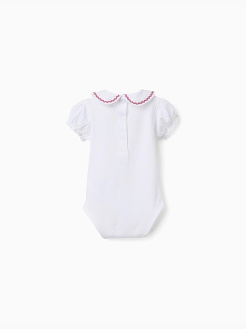 Body in cotone con colletto Peter Pan - Kiabi